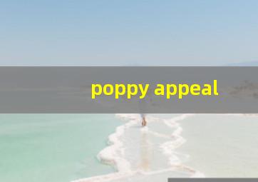 poppy appeal